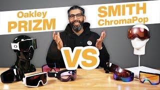 Oakley PRIZM vs Smith ChromaPop Snow Goggle Lens Tech Vergleich 2 0 BO