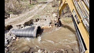 Spring Runoff WASHED OUT our Neighbor's Access Road - He HIRED me to fix it