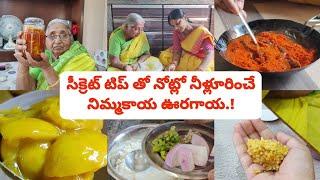 సీక్రెట్ టిప్ తో మీరు ఎంతగానో అడుగుతున్న నిమ్మకాయ నిల్వ పచ్చడిమా పుట్టింటి స్టైల్లో ఈరోజు భోజనం️