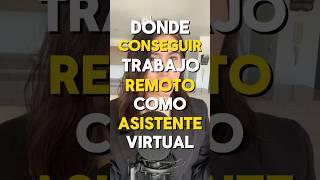  TRABAJO DE ASISTENTE VIRTUAL  Dónde conseguirlo #asistentevirtual #asistenciavirtual