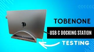 TobenONE USB C Docking Station Dual Monitor for MacBook UDS020