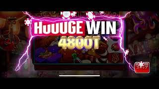 【Huuuge casino】Fat Tiger 4×4wild free spin 100T  bet！ #huuugecasino