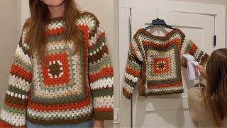 How to Crochet: The Granny Sweater (Beginner Friendly Tutorial!)