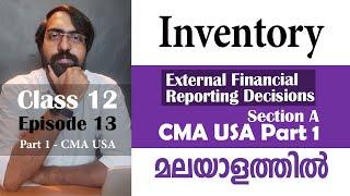 Inventory | External Financial Reporting Decision | Section A CMA USA Part 1 | Episode 13