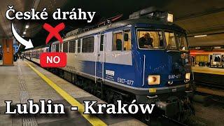 Don't travel without a reservation. Crowded train from Lublin to Krakow.