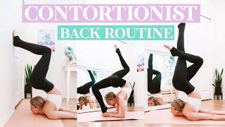 my back stretching routine as a contortionist