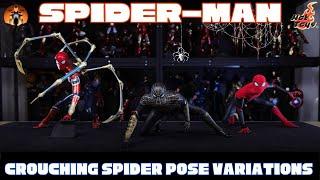 Hot Toys Spider-Man Crouching Spider Pose Variations