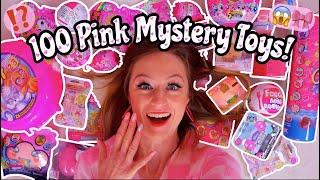 UNBOXING 100 *PINK ONLY* MYSTERY TOYS!! (DOORABLES, SQUISHMALLOWS, WATER BARBIE, L.O.L ETC!🫢)