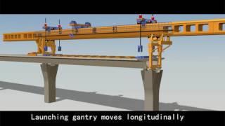 Segment assembled launching gantry