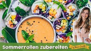 Vegan Summer Rolls with Peanut Sauce  The Best Recipe ever! 