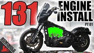 Harley 131ci Engine INSTALL! Stage 4 SOFTAIL (Pt. 01)