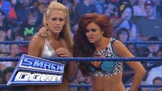 (HD) WWE Smackdown: August 15, 2008 - Maria & Michelle Mccool vs. Natalya & Maryse