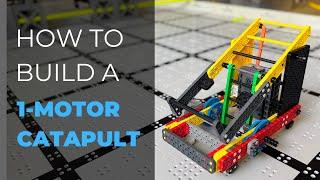 1st Place Online Challenge: How to Build a 1-MOTOR CHOO-CHOO CATAPULT | Chewbotca 7163B | VEX IQ
