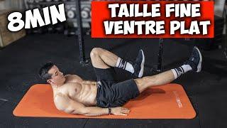 8min exercice taille fine pour un ventre plat à la maison !