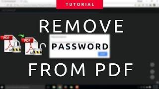 How to Remove Password from PDF | TezaRock