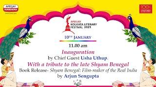 Inauguration of AKLF 2025 by Usha Uthup, Chief Guest. With a tribute to the late Shyam Benegal