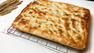 FOCACCIA GENOVESE - Senza impastare Ricetta Facile e Veloce!