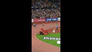 Jeremy Wariner  giving the crowd what they want!  #DiamondLeague  #ZurichDL 