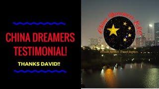 China Dreamers Testimonial from David