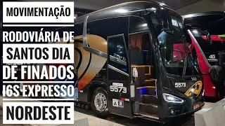 Rodoviária de Santos #4: Irizar I6s da Nordeste | Movimentação noturna