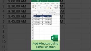 How to Add Minutes Using the TIME Function in Excel? #exceltutorial #exceltips #shorts | MindMajix