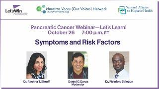 Pancreatic Cancer Symptoms and Risk Factors Webinar