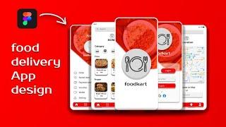food Delivery App design in figma with Prototype | Mobile App Design #figmatutorial  #uidesign #uxui