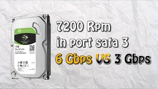 Speed test HDD SATA 3 7200Rpm | 6 Gbps VS 3 Gbps