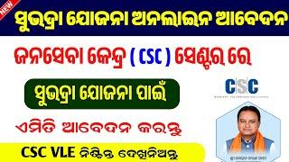 How To Apply Subhadra Yojana In Csc Centre।। Subhadra Yojana Online Apply In Jana Seva Kendra