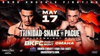 #GGCCEvents: BKFC Fight Night OMAHA: Trinidad-Snake vs Pague | MAY 17