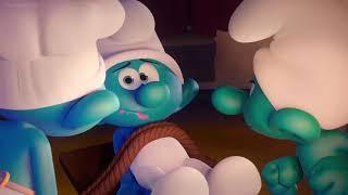 animated smurf foot tickled