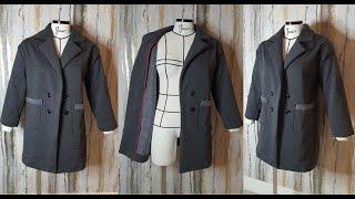 Diy - Costura e acabamento de casaco unisex trench coat - aula 369