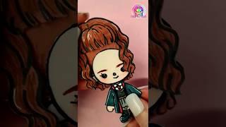 Harry Potter Hermione Granger Drawing Toca boca Style #diy #shorts #harrypotter