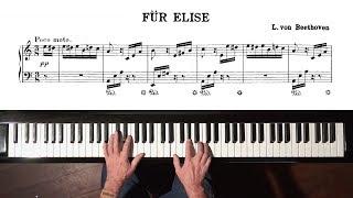 Beethoven “Für Elise” Paul Barton, FEURICH 218 piano