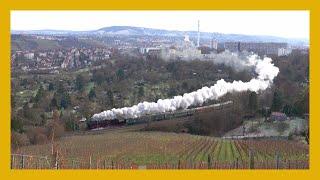 Dreikönigsdampf 2025 - Panoramabahnexpress in Stuttgart