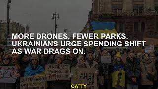 More Drones, Fewer Parks. Ukrainians Urge Spending Shift as War Drags On.