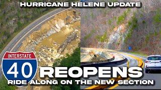 I-40 REOPENS After HURRICANE HELENE Damage |Ride Along The New Section & The Story of Rebuilding|