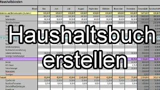 Haushaltsbuch erstellen und Finanzen im Griff behalten - Geld sparen im Alltag