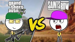GTA 5 VS Saints Row 2022 (IN DEPTH BATTLE ) 