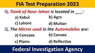 FIA Test Preparation 2023 | FIA Past Papers Mcqs 2023 | FPSC FIA Test Preparation 2023 | FIA Test