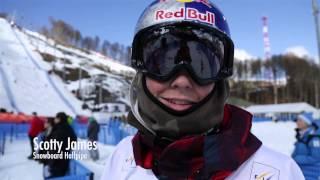 Sochi Test Event. Snowboard Halfpipe Qualifiers, Rosa Kutor, Russia.