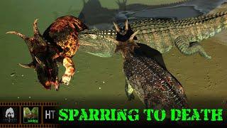 The Isle Evrima - Sparring To Death - Horde Test - Diabloceratops