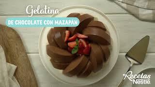 Rica gelatina de choco mazapán