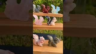 natural crystal squirrel animal carvings
