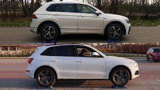 Haldex vs Torsen -  4Motion vs Quattro - VW Tiguan vs Audi Q5 - test on rollers