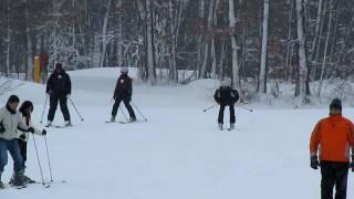 Near death Ski Collision in mid air - Accidents.MOV