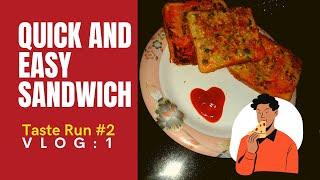 BREAD SANDWICH || EASY AND QUICK || VLOG1 || COOKIFY