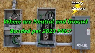 How to Bond Neutral and Ground With 2023  NEC Code Book and Handbook