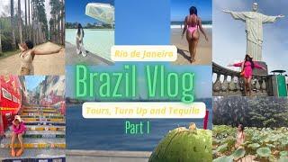 BRAZIL Travel Vlog Pt. 1 |  Rio De Janiero | Tours, Turn Up and Tequila