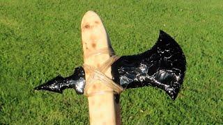 Making an Obsidian Battle Axe